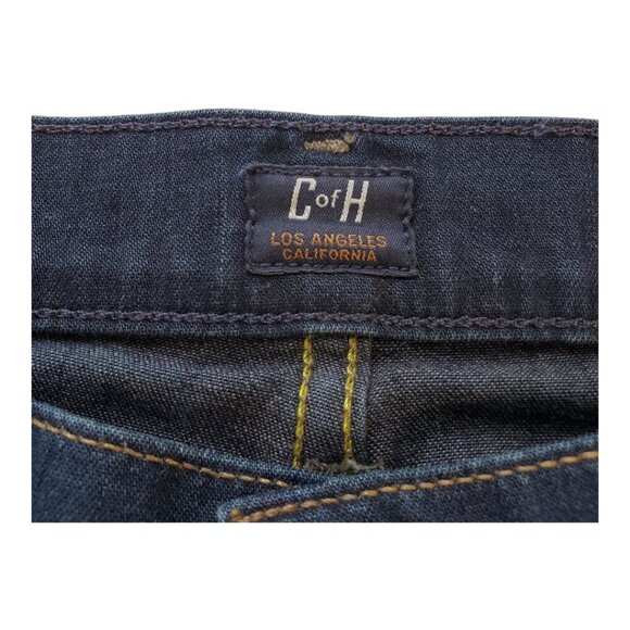 CITIZENS OF HUMANITY SZ 27 (29"W) Short Amber Bootcut Dark Wash Distress Jeans - Picture 7 of 11